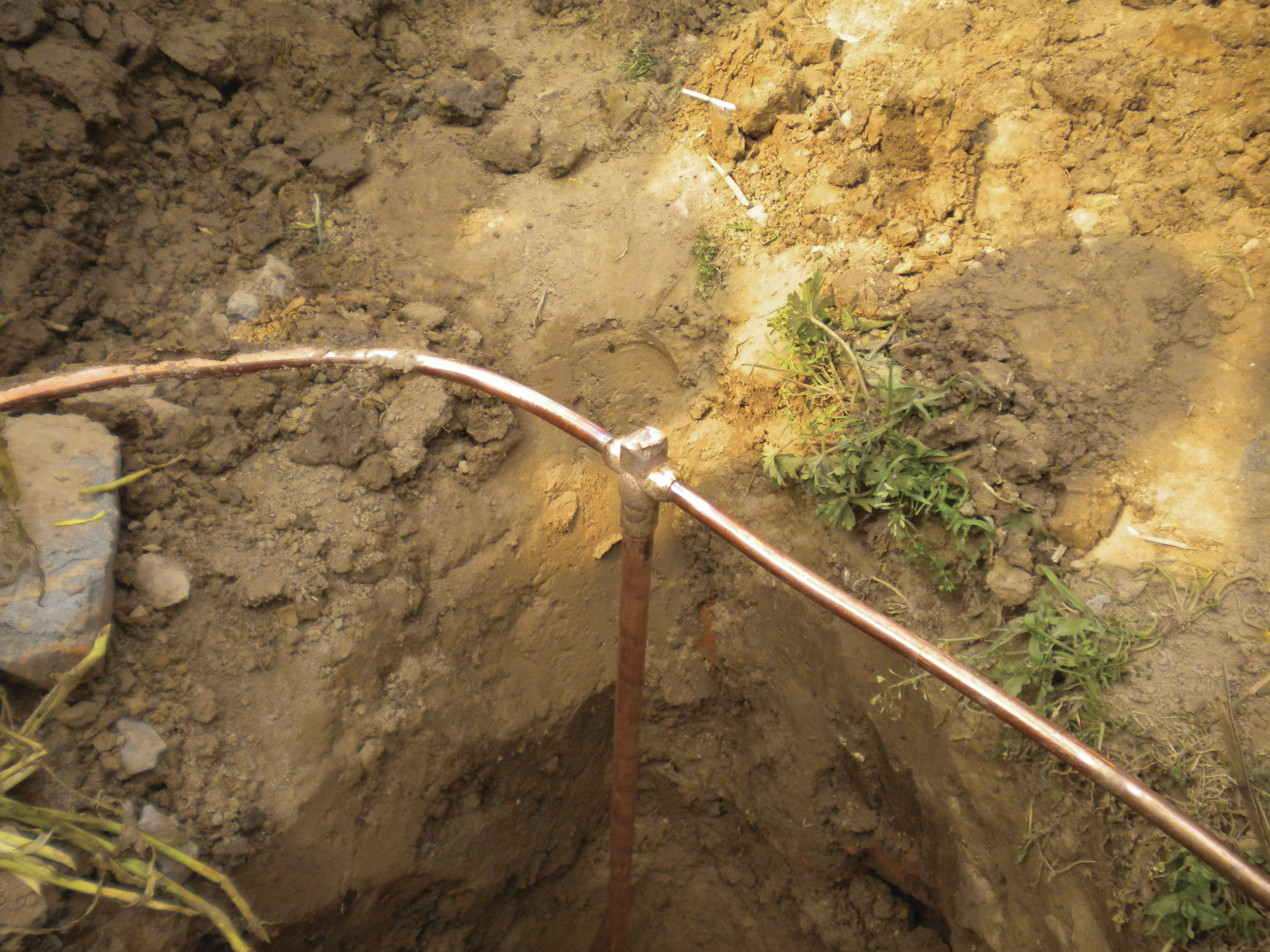 Photo 1. When connections are properly installed, the bond is permanent and will not corrode or break over time.