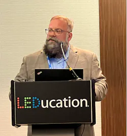 In a LEDucation seminar on lighting controls, John McBride, vice president of controls for Acuity’s Holophane/Utility division, offered tips for building owners and tenants on how they can link their lighting controls systems to a building’s HVAC, security, and automation systems for more sophisticated control and maximum energy savings. In a LEDucation seminar on lighting controls, John McBride, vice president of controls for Acuity’s Holophane/Utility division, offered tips for building owners and tenants on how they can link their lighting controls systems to a building’s HVAC, security, and automation systems for more sophisticated control and maximum energy savings.