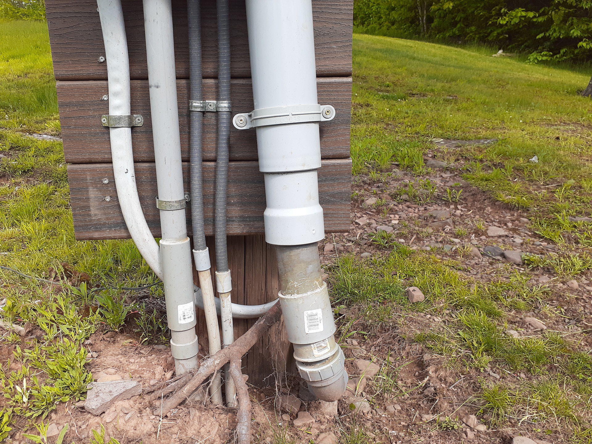 rigid PVC conduit couplings with liquidtight flexible nonmetallic conduit