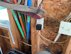 exposed nm cable in open wall of garage exposed nm cable in open wall of garage