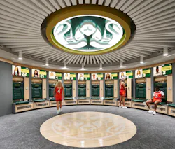 Colorado State University (CSU) Moby Arena is an iconic landmark on the CSU campus in Fort Collins, Colo. The Encore Electric Technology Solutions team partnered with general contractor, Adolfson & Peterson, for this design-build project to provide numerous technology and low-voltage elements including audiovisual engineering, selection of product solutions, and audiovisual integration and installation. Colorado State University (CSU) Moby Arena is an iconic landmark on the CSU campus in Fort Collins, Colo. The Encore Electric Technology Solutions team partnered with general contractor, Adolfson & Peterson, for this design-build project to provide numerous technology and low-voltage elements including audiovisual engineering, selection of product solutions, and audiovisual integration and installation.