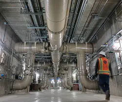 Helix Electric completed the Joseph Jensen Water Treatment Plant Electrical Upgrade in Granada Hills, Calif. The project scope consists of electrical reconfiguration of the power feed to the chemical feed and water treatment systems and pumps so that critical equipment is powered from two different sources; replacement of existing wash-water return pump motors; installation of new unit substations, MCCs, variable-speed drives, transfer switches, and interruptible power supplies; and replacement of existing UPCs and MCCs. Helix Electric completed the Joseph Jensen Water Treatment Plant Electrical Upgrade in Granada Hills, Calif. The project scope consists of electrical reconfiguration of the power feed to the chemical feed and water treatment systems and pumps so that critical equipment is powered from two different sources; replacement of existing wash-water return pump motors; installation of new unit substations, MCCs, variable-speed drives, transfer switches, and interruptible power supplies; and replacement of existing UPCs and MCCs.