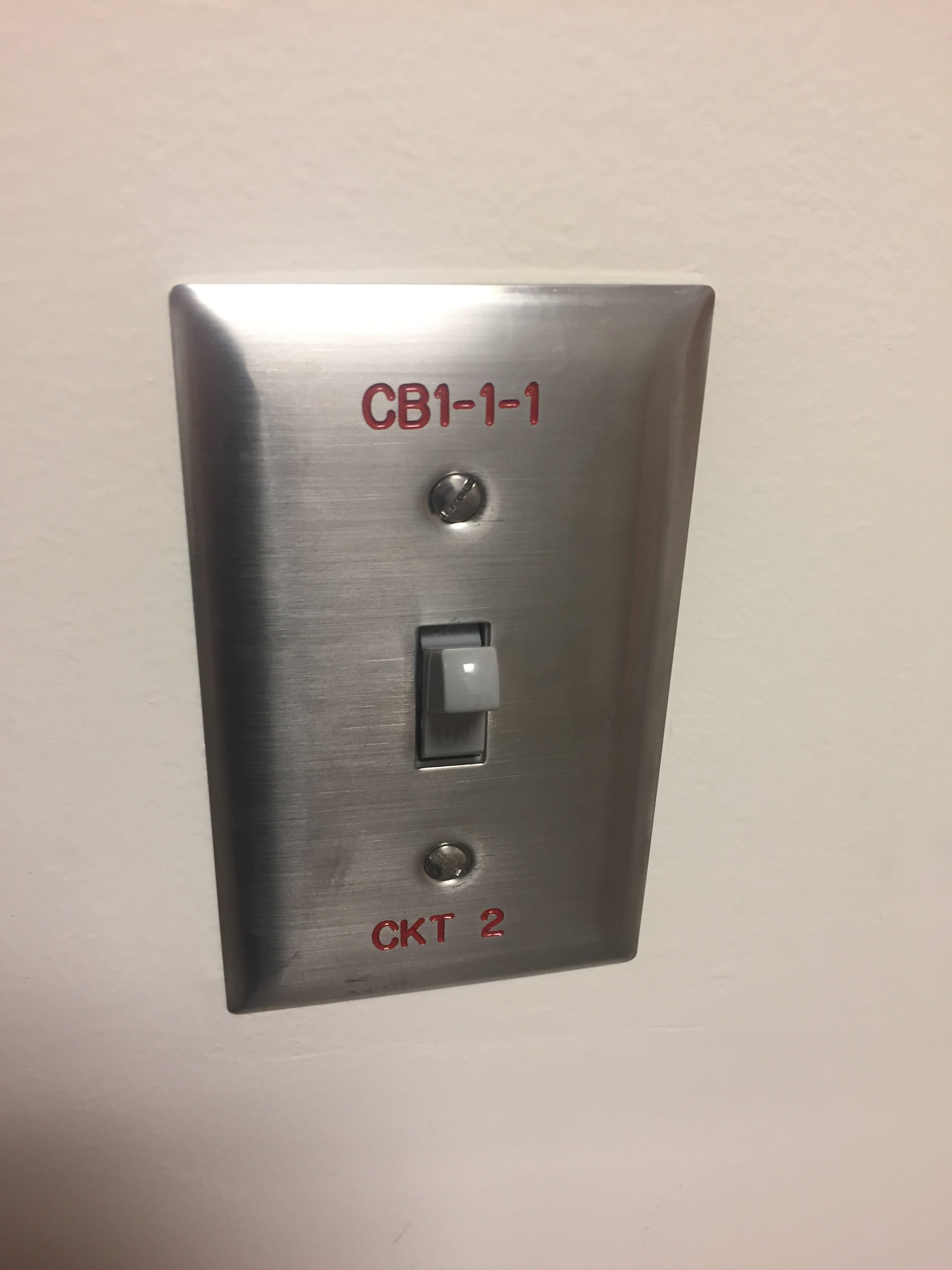 metal faceplate for switch