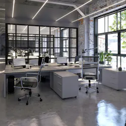 Photo 3. Bright, white light during the day encourages alertness and productivity. Photo 3. Bright, white light during the day encourages alertness and productivity.