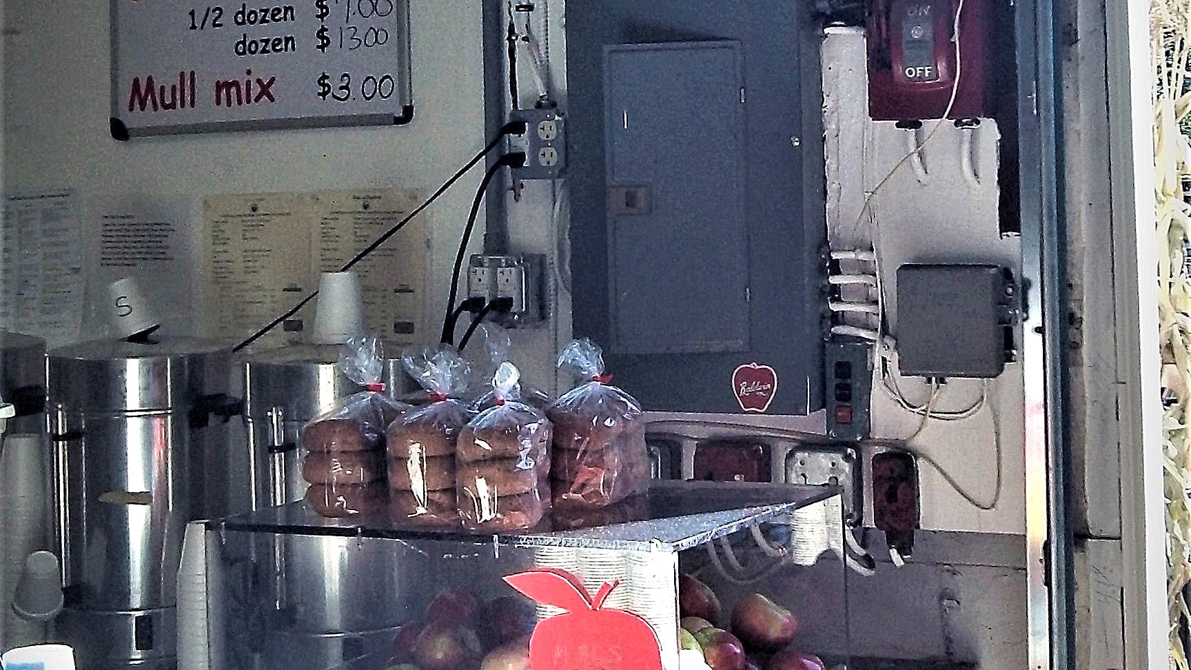 Donuts and apples do not belong here