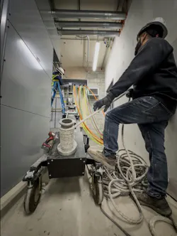 Use of heavy equipment that is specifically designed for cable pulling ensures safety and quality for the finished, installed cables, and eliminates many motions that are known to cause fatigue and injury. Use of heavy equipment that is specifically designed for cable pulling ensures safety and quality for the finished, installed cables, and eliminates many motions that are known to cause fatigue and injury.