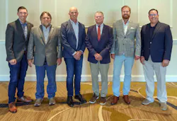 From left to right: Paul Rossiter, Calvin Earp, Chris Culver, Barry Bullard, Mathis Menzel, and Kevin Krupp. From left to right: Paul Rossiter, Calvin Earp, Chris Culver, Barry Bullard, Mathis Menzel, and Kevin Krupp.
