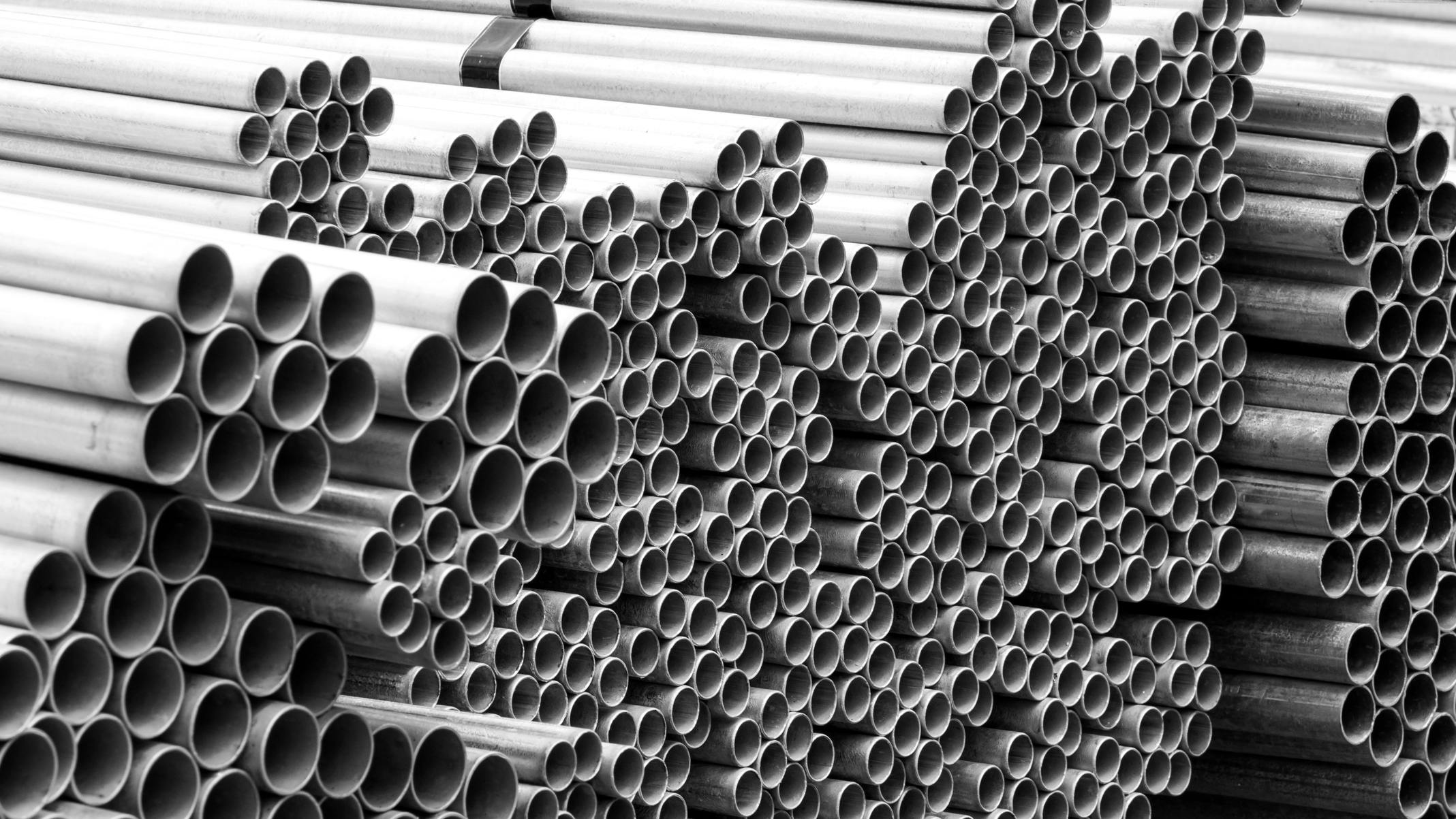 Construction job site iron building materials. Construction job site iron commercial building materials