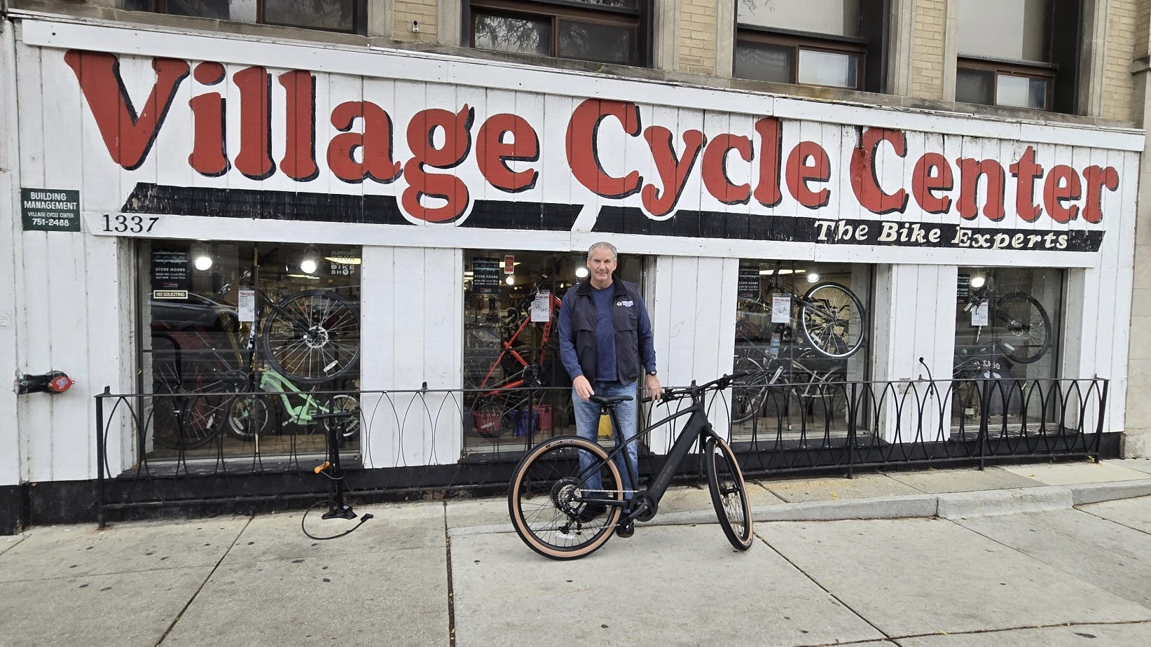 Anthony Rule with e-bike