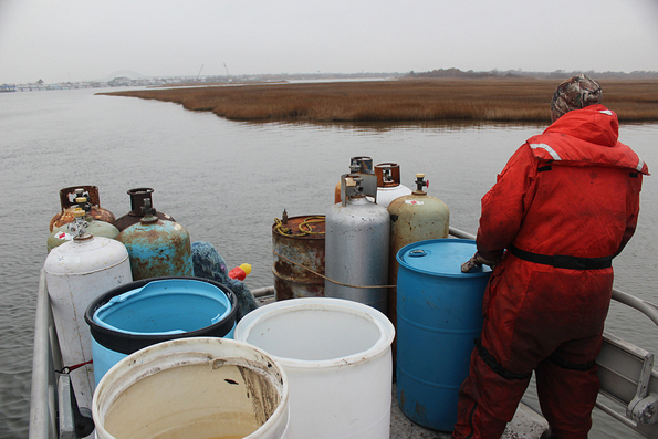 EPA crew cleans up after Hurricane Sandy