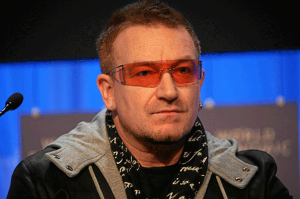 Bono pictured here at the 2008 World Economic Forum in Davos Switzerland will deliver a muchanticipated keynote address at the 2014 America39s Safest Companies Conference Photo by Remy SteineggerWikimedia Commons