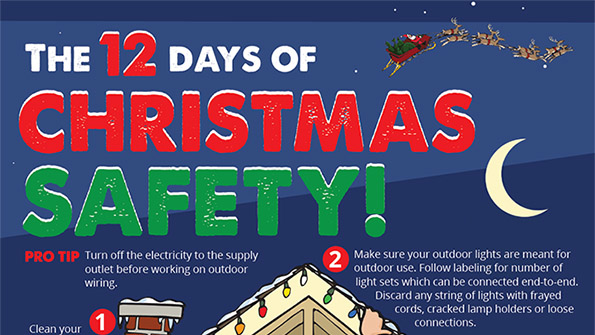 12 Days of Christmas Safety Infographic