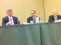 Ed Foulke right and Stephen Dwyer left along with moderator Victor Geraci center discussed the responsiblities for host and staffing employers of temporary workers at SLC 2014 Ed Foulke right and Stephen Dwyer left along with moderator Victor Geraci center discussed the responsiblities for host and staffing employers of temporary workers at SLC 2014