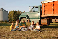The Bott family on their farm The Bott family on their farm