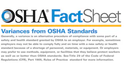 OSHA variances OSHA variances
