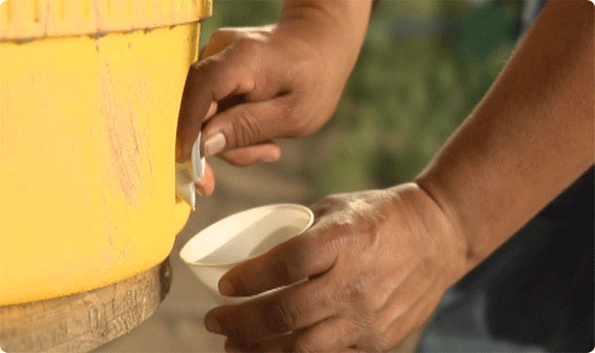 employees working in the summer heat