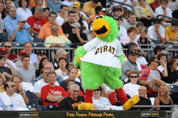 OSHA cited the Pittsburgh Pirates for allowing the Parrot to dance on top of the dugout without a fallarrest system ldquoThe Parrot is one trip slip or misstep away from a deadly or disabling fallrdquo said Marvin Flemler OSHArsquos area director in Pittsburgh Photo by George GojkovichGetty Images