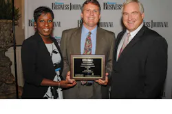 Ed Hagar center accepted the Mississippi Business Journal39s Healthiest Workplace Award on behalf of Ingalls Shipbuilding on Wednesday Hagar Ingallsrsquo manager of compensation benefits and HRIS is pictured with Tami Jones associate publisher of the Mississippi Business Journal and Murray Harber executive director of the Mississippi Business Group on Health Photo by Bill GlennHII Ed Hagar center accepted the Mississippi Business Journal39s Healthiest Workplace Award on behalf of Ingalls Shipbuilding on Wednesday Hagar Ingallsrsquo manager of compensation benefits and HRIS is pictured with Tami Jones associate publisher of the Mississippi Business Journal and Murray Harber executive director of the Mississippi Business Group on Health Photo by Bill GlennHII