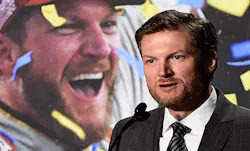 Dale Earnhardt Jr gives a statement announcing his retirement from NASCAR after the 2017 season at the Hendrick Motorsports Team Center on April 25 in Charlotte NC Dale Earnhardt Jr gives a statement announcing his retirement from NASCAR after the 2017 season at the Hendrick Motorsports Team Center on April 25 in Charlotte NC