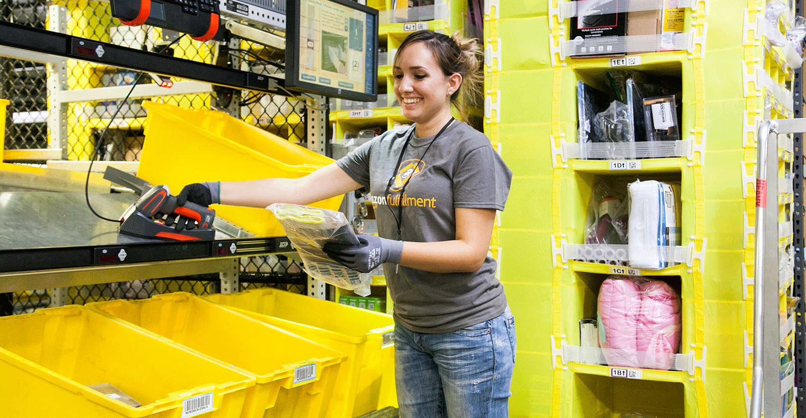 amazon employee picking products