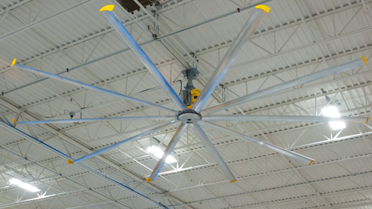 Large Diameter Ceiling Fans Put A Spin On Productivity At Mcgraw