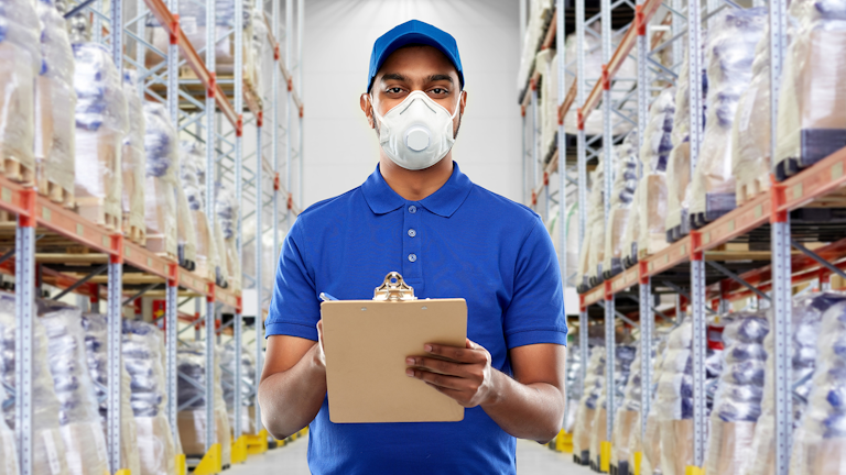 Respirator In Warehouse