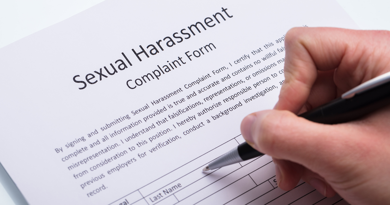 Sexual Harassment Complaint 63b730e40ef7a