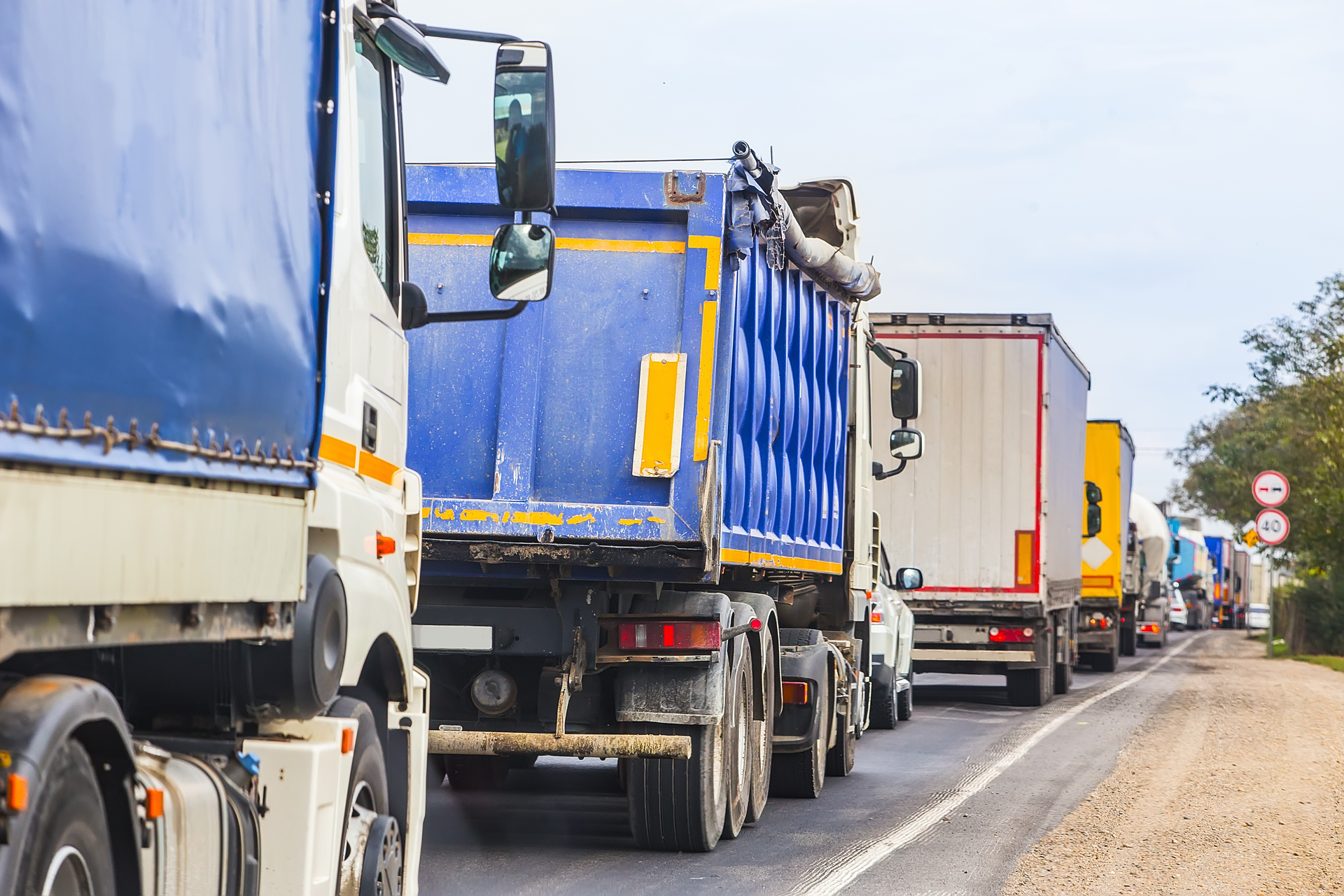 Trucks On Road &copy; Juri Bizgajmer