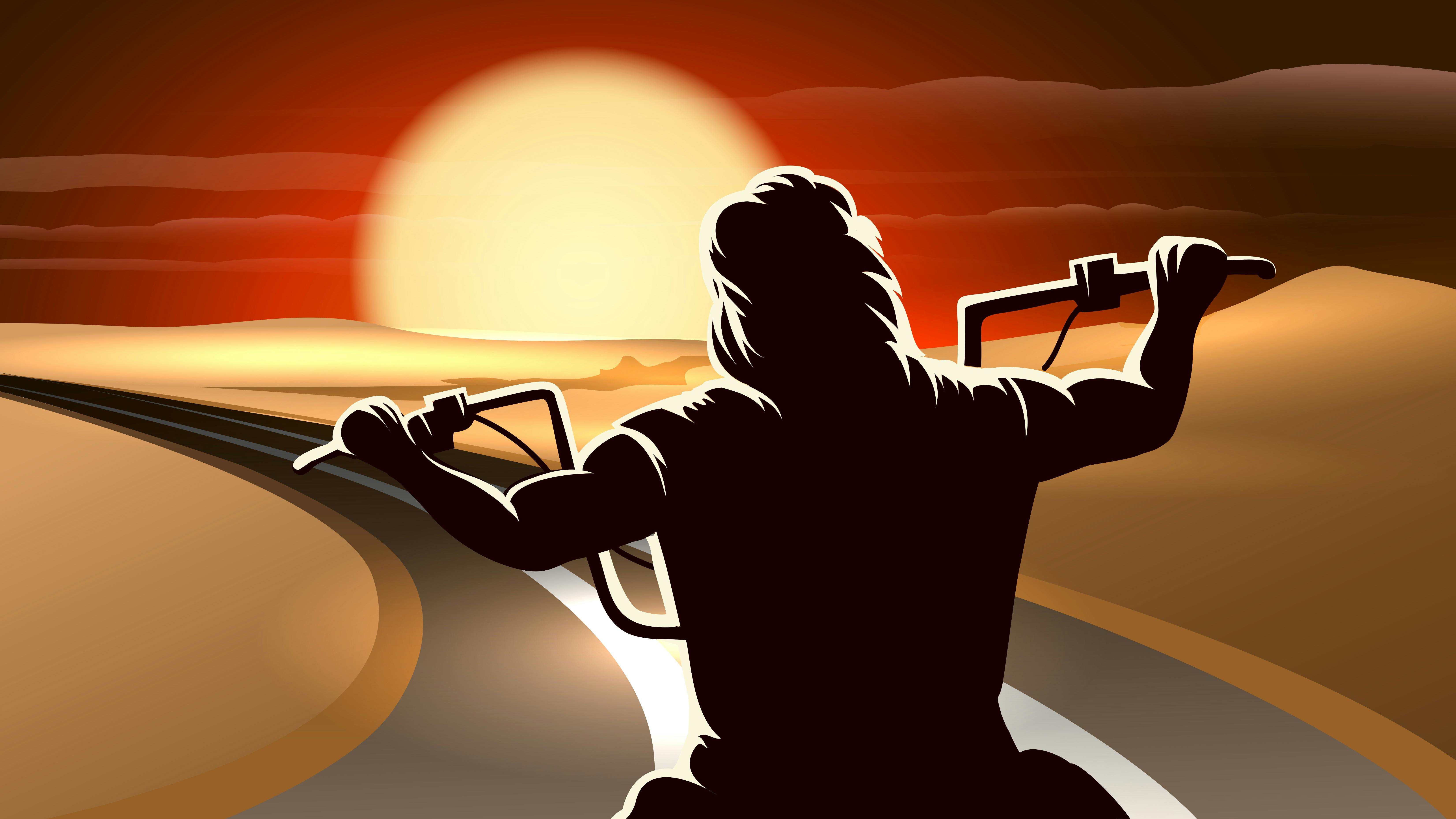 motorcycle ride at night