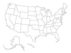 U.S. state map U.S. state map