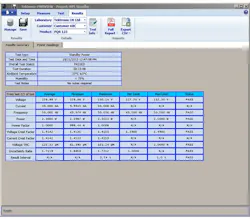 Figure 5. Results from standby power testing can be printed as a PDF or exported to a spreadsheet for further analysis. Figure 5. Results from standby power testing can be printed as a PDF or exported to a spreadsheet for further analysis.
