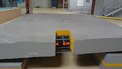 3. The model is built out of 286 five-ton concrete slabs. 3. The model is built out of 286 five-ton concrete slabs.