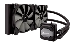 5. The Hydro Series H110i GT all-in-one liquid CPU cooler uses a 280-mm radiator and dual SP140L PWM fans. 5. The Hydro Series H110i GT all-in-one liquid CPU cooler uses a 280-mm radiator and dual SP140L PWM fans.