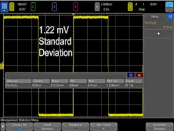4. By vertically filling up the screen with your signal, your measurements improve significantly. 4. By vertically filling up the screen with your signal, your measurements improve significantly.