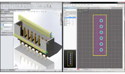 3. Here, the same component is shown in MCAD and ECAD design environments. 3. Here, the same component is shown in MCAD and ECAD design environments.