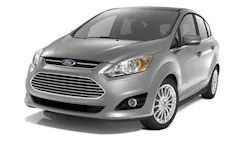 The CMAX Hybrid shown and the CMAX Energi plugin drove Fords 2013 growth in the electrified vehicle market According to Ford the Hybrid gets 47 mpg city and 47 mpg highway The CMAX Hybrid shown and the CMAX Energi plugin drove Fords 2013 growth in the electrified vehicle market According to Ford the Hybrid gets 47 mpg city and 47 mpg highway