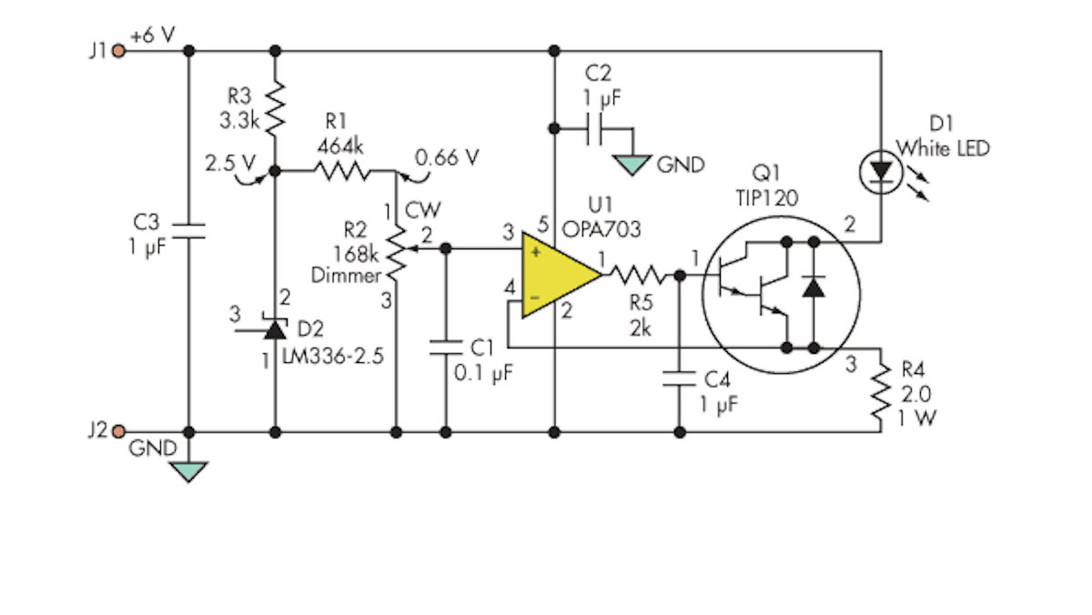 Current Source For Led Microscope Illuminator Provides Full