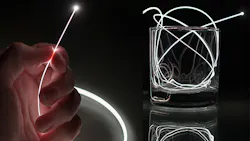 Due to their flexibility the fibers are able to be deployed in complex configurations and shapes for special lighting applications especially where space is an issue Image courtesy of Corning Due to their flexibility the fibers are able to be deployed in complex configurations and shapes for special lighting applications especially where space is an issue Image courtesy of Corning