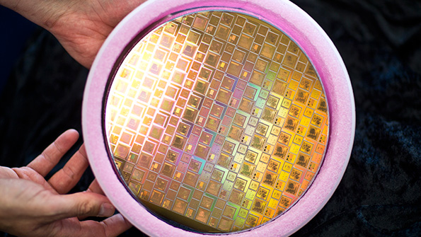 The coppercopper CuCu bonding technology will influence manufacturers who make ICs like the ones seen above pictured on a silicon wafer Image courtesy of the ESA
