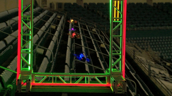 1 Drone racing is just what it sounds like Quadcopters zip around courses