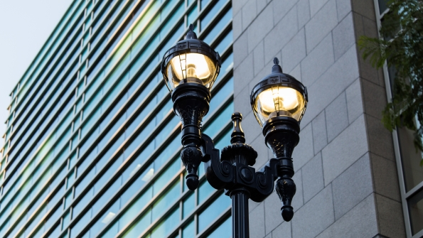 This year General Electric39s Current business will install cameras microphones and other sensors on 3200 street lights in San Diego in an attempt to better monitor traffic and crime Image courtesy of GE