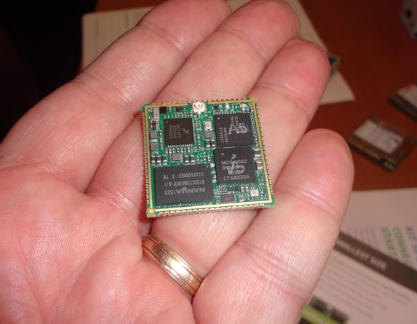 The Internet of Things often means tiny and mobile, and that makes designs challenging. One alternative is to use modules delivered by vendors like NXP, Digi International, and Intel.