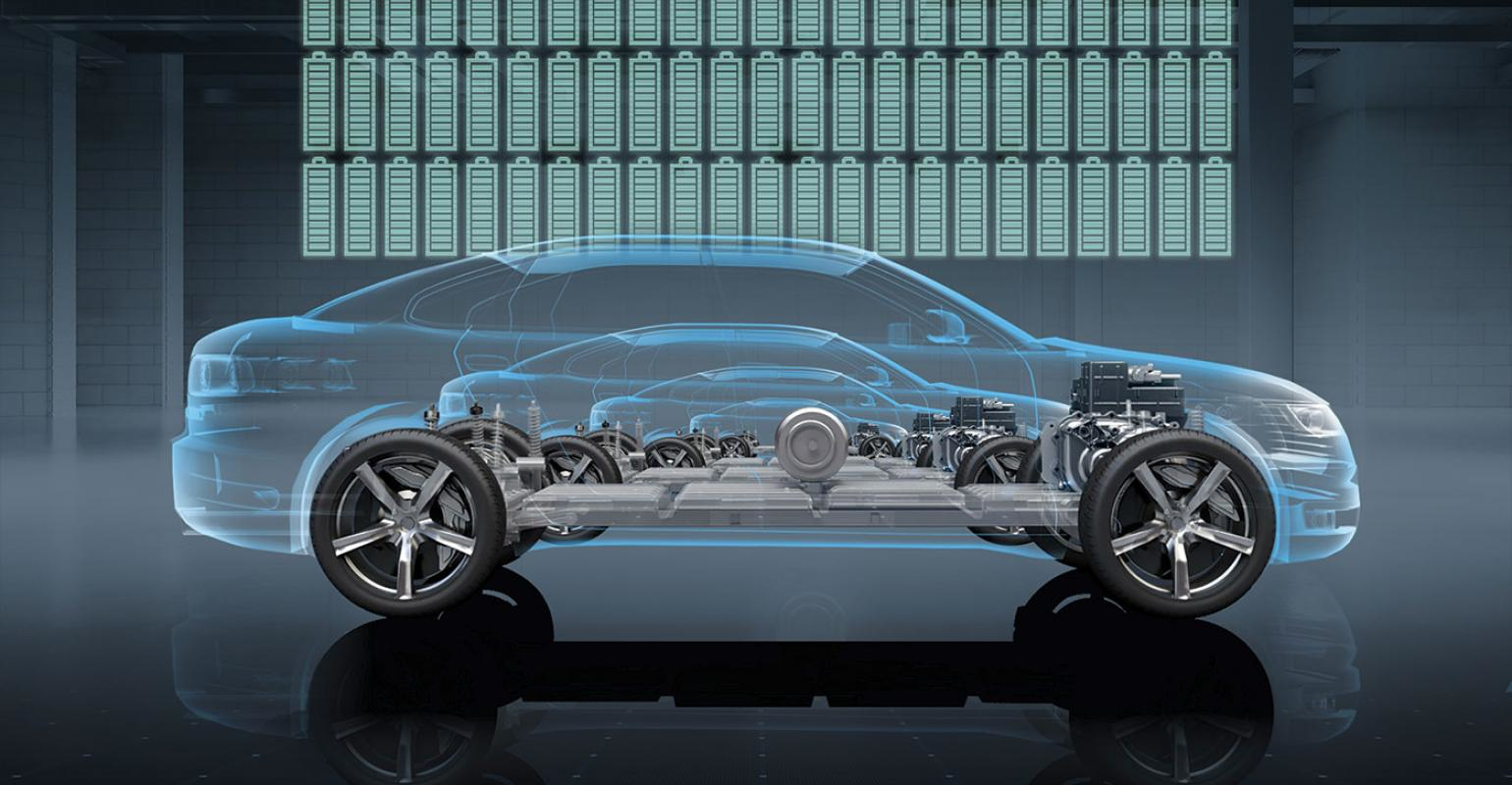 The interior of an EV