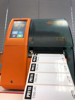 TE Connectivity's new PR115 polyester rating labels TE Connectivity's new PR115 polyester rating labels