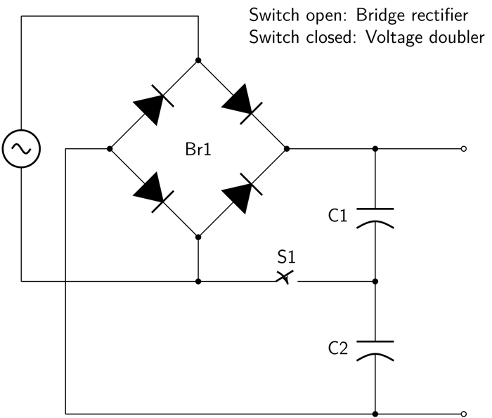 rectified ac voltage