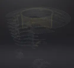 10. If you specify a 2-mm point-cloud resolution, the scan becomes very sparse. What I worry about is that there are also no detailed features for the software to register to. Thus, the program might “Lose Track,” which is a constant bedevilment. 10. If you specify a 2-mm point-cloud resolution, the scan becomes very sparse. What I worry about is that there are also no detailed features for the software to register to. Thus, the program might “Lose Track,” which is a constant bedevilment.