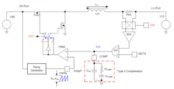 2. This is a simplified diagram of the TI LM5170-Q1 bidirectional current controller for a two-bus dc-dc converter. 2. This is a simplified diagram of the TI LM5170-Q1 bidirectional current controller for a two-bus dc-dc converter.