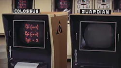 Early artificial stupidity experiments at NOVIDIA were conducted on separate computers, with the classical AI algorithms MOE and LARRY running on COLOSSUS, a platform containing 1,024 GPU processor elements. CURLY, the AS algorithm, ran on GUARDIAN, a platform consisting of pair of 90s era PCs, each running a dual-core Pentium processor. (Courtesy of Universal Pictures) Early artificial stupidity experiments at NOVIDIA were conducted on separate computers, with the classical AI algorithms MOE and LARRY running on COLOSSUS, a platform containing 1,024 GPU processor elements. CURLY, the AS algorithm, ran on GUARDIAN, a platform consisting of pair of 90s era PCs, each running a dual-core Pentium processor. (Courtesy of Universal Pictures)