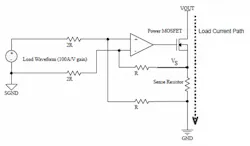 4. Here’s a detailed current-sink circuit. 4. Here’s a detailed current-sink circuit.