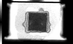 3. This image, created with echoes from Gate 1, shows the wires on the leads. 3. This image, created with echoes from Gate 1, shows the wires on the leads.